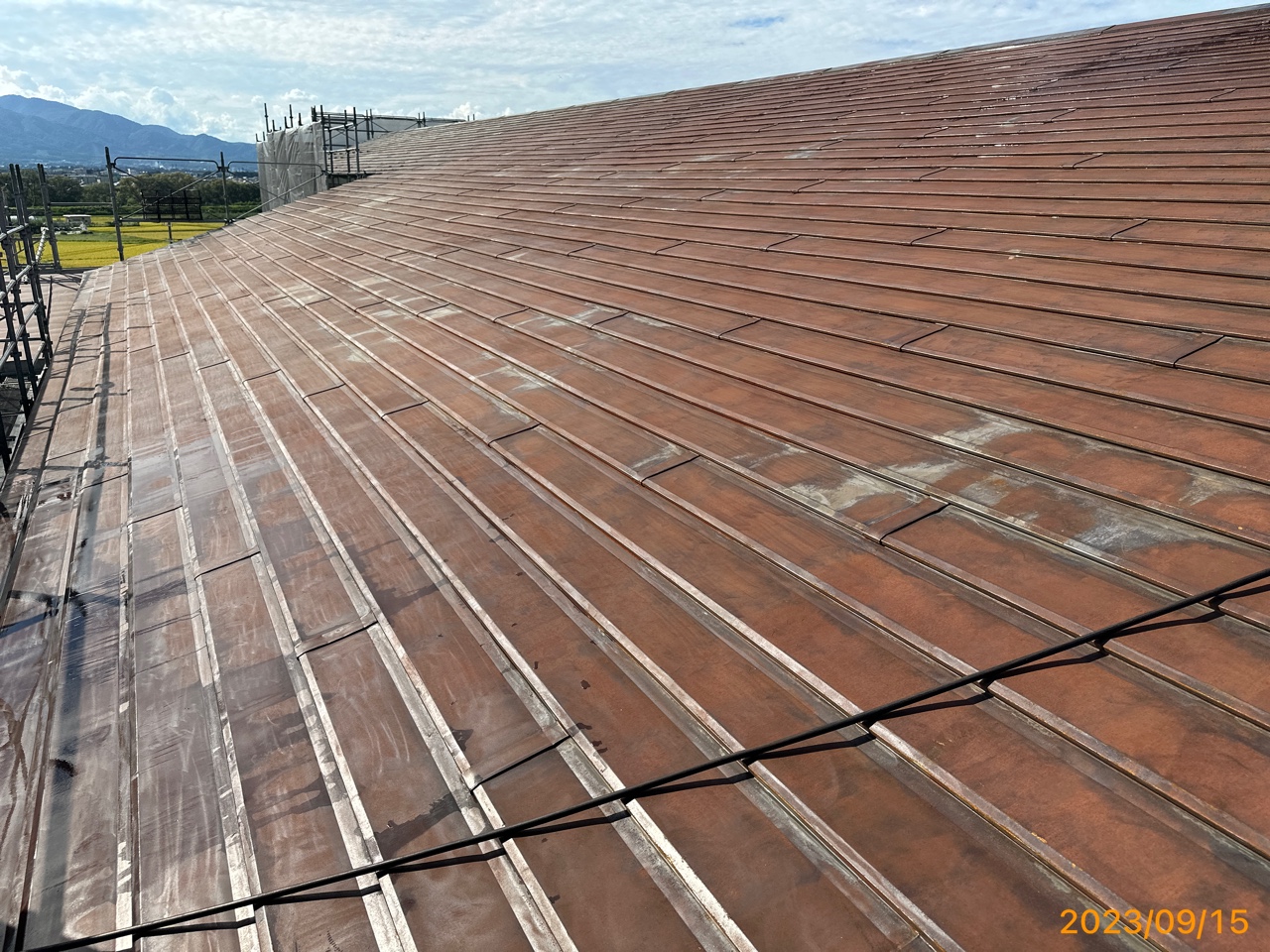 盛岡市立手代森小学校屋根塗装5